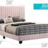 Lodi - Full Bed - Pink - Image 3