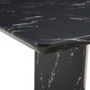 Modern Dining Table With Marbled Design For Luxurious Elegance - Black - Image 13