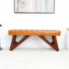 Mia - Bench With Buttons - Brown / Rustic - Image 10