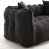 Cozy Beanbag Chair With High Resilience Foam Core For 2 - Black - Image 19