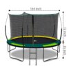Yc 12Ft Recreational Trampolines With Enclosure For Kids And Adults With Patented Fiberglass Net Poles Pumpkin - Green - Image 15