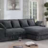 Mystic - Reversible Sectional Sofa Chaise - Dark Gray - Image 10