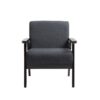 Bahamas - Linen Fabric Chair - Dark Gray - Image 4