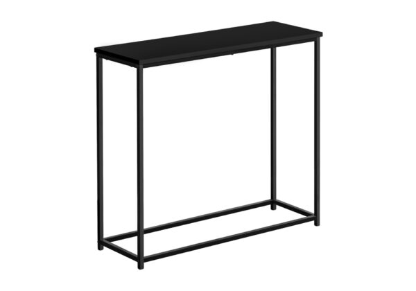 Accent Console Table For Entryway, Modern - Black
