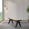 Keira - Bench - Black / Rattan - Image 2
