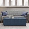 Avalon - Storage Ottoman Bench - Denim Blue - Image 6