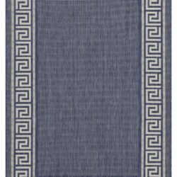 Sunshine - 5'3" X 7'3" Polypropylene Indoor, Outdoor Area Rug - Blue