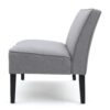 Contemporary Loveseat & Upholstered Fabric And Birch Wood Legs - Gray - Image 10