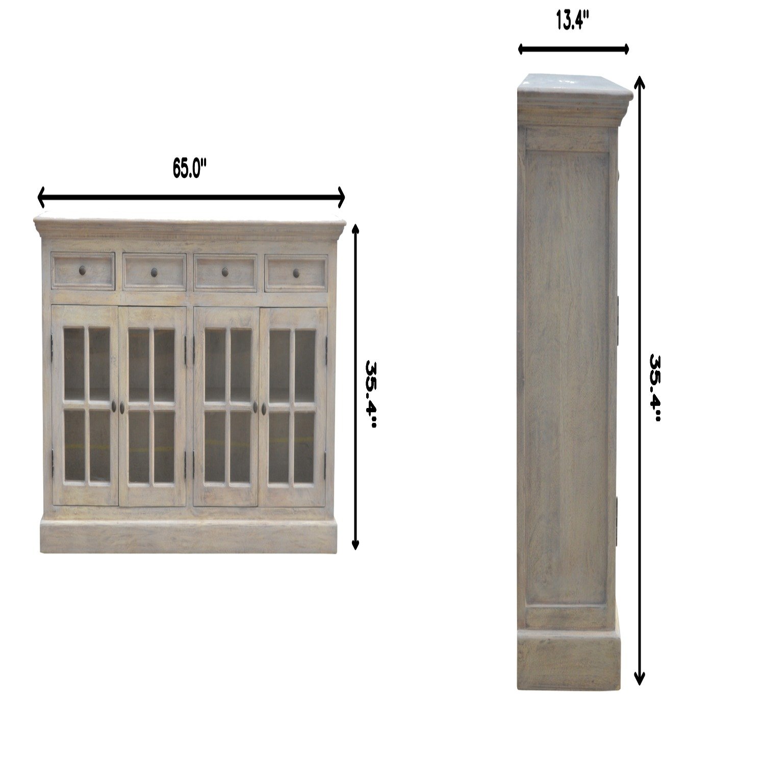 Acid - Glazed Sideboard - Gray - Image 3