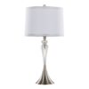 Ashland - Contemporary Crystal Table Lamp (Set of 2) - Clear Crystal / Nickel / White - Image 2
