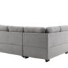 Sleeper Sectional Sofa, L-Shape Corner Couch Sofa - Bed With Storage Ottoman & Hidden Arm Storage & USB Charge For Living Room Apartment - Gray - Image 19