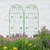 4 Pack Metal Garden Trellis Rustproof Trellis For Climbing Plants Outdoor Flower Support - Green - Image 15