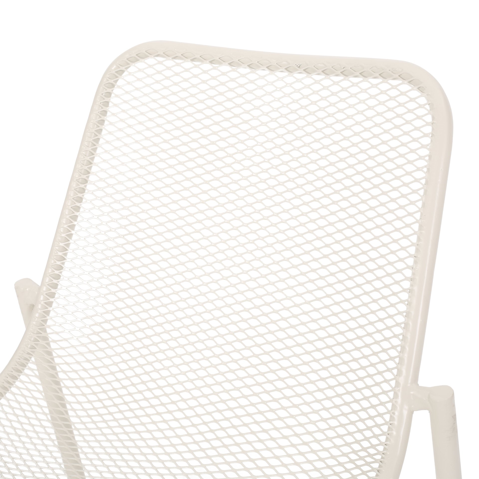 Kincaid - Stackable Iron Chair Outdoor Seating - Matte White - Image 13