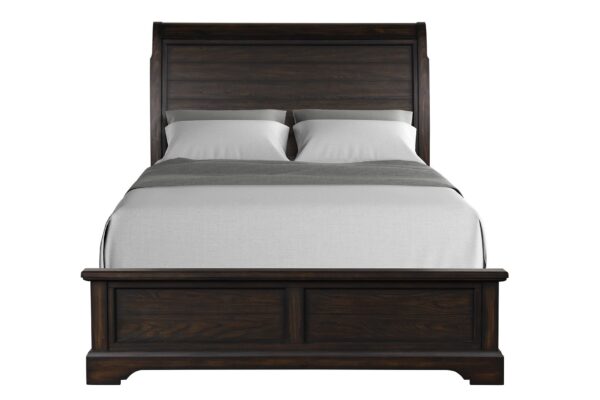 Queen Sleigh Bed - Mahogany