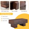 Modern Simple Colored Texture Sticker Coffee Table - Walnut - Image 8
