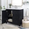Bathroom Vanity Organizer With Sink, Combo Cabinet Set, Bathroom Storage Cabinet, Retro - Espresso - Image 9