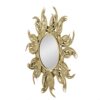 Sunburst Metal Decorative Mirror With, Boho Wall Decor Sun Mirror For Living Room Bathroom Enterway - Gold - Image 5