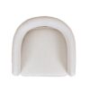 Mirah - Modern Open Barrel Dining Chair - Eggshell White - Image 5