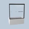 Semi-Frameless Double Sliding Tub Door, Bypass Bathtub Shower, 1 / 4" (6Mm) Thick SGCC Tempered Glass Door - Black - Image 11