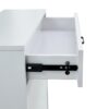 Shoe Cabinet, Shoe Storage Shelves, Metal Leg - White - Image 4