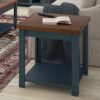Nantucket - Side Table - Blue Denim, Whiskey - Image 8
