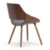 Malden - Bentwood Dining Chair With Wood Back - Gray - Image 2
