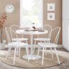 Dakota - Industrial Dining Table - White - Image 5