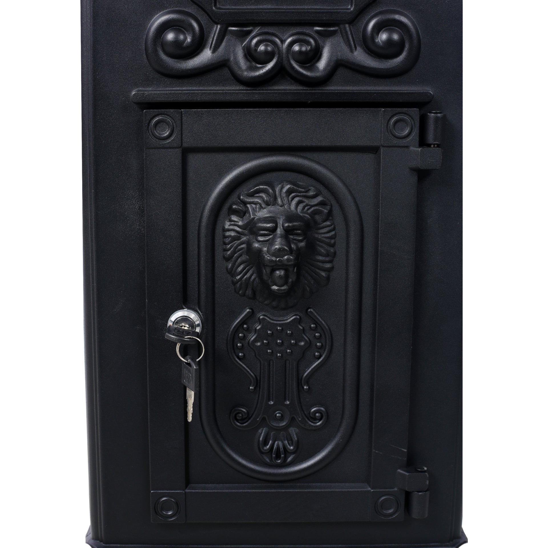 Mailboxs Residential Large Capacity Letter Box Aluminum Outdoor Rainproof Postbox Statue - Black - Image 12