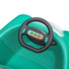 Bumper Car For Kids, 12V Dual Drive 1-6 Years Old Children's Electric Car With Pushrod Dinner Plate USB Bt Music Rocking Horse Mode Anti-Collision Bumper Ride On Car - Green - Image 21