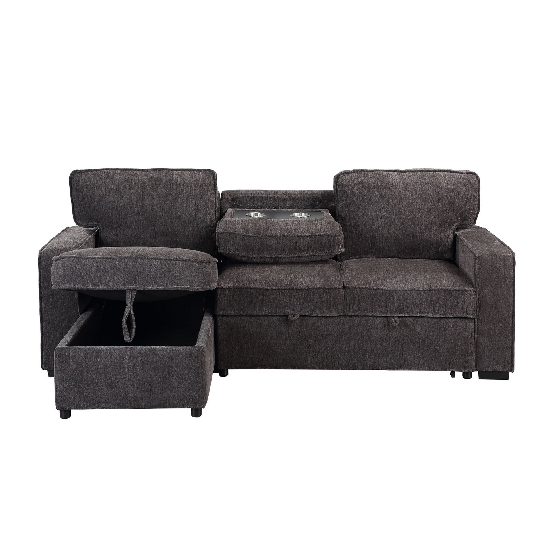 Territory - Pull Out Sofa Bed - Dark Gray - Image 4