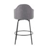 Ahoy - Contemporary Fixed Height Counter Stool (Set of 2) - Black / Gray - Image 5