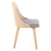 Anabelle - Mid-Century Modern Dining / Chair (Set of 2) - Natural / Gray - Image 3