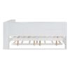 Wooden Full Size Daybed With Twin Size Trundle, Daybed With Storage Shelf And USB Charging Ports - White - Image 8