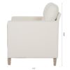 1 Seater Sofa For Living Room - Beige - Image 6