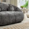 Durable Comfort High Back Bean Bag Sofa Lounger For Adults And Kids - Gray - Image 13
