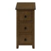 Accent End Table, Storage Drawer, Transitional - Espresso - Image 2