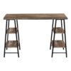 Computer Desk For Home Office, Laptop, Storage Shelves, Contemporary & Modern - Brown - Image 4