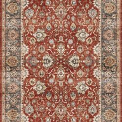 Fenix - Accent Rug - Red / Black