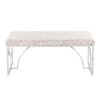 Constellation - Contemporary Bench - Silver / Gray Leopard - Image 4