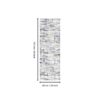 Macau - Non Slip Runner Rug - White / Gray - Image 6