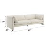 Jaeda - Boucle 3 Pieces Living Room Set - Beige - Image 3