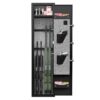 3 - 4 Gun Safe For Rifles And Pistols, Quick Access Password Gun Safe, High Security Metal Rifle Safe Locker With Removable Shelf And 2 Adjustable Gun Slots - Black - Image 10
