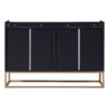 Modern Sideboard Elegant Buffet Cabinet With Large Storage Space For Dining Room, Entryway - Black - Image 18