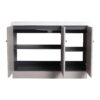 Modern 48" Freestanding Bathroom Vanity With White Resin Sink & Soft Close Cabinet Doors - Khaki - Image 9