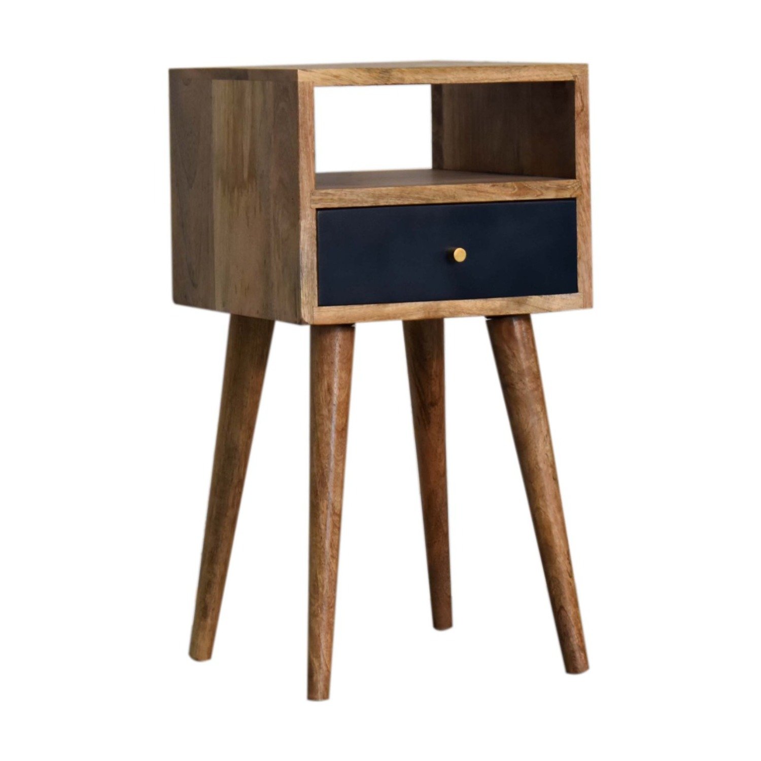 Mini Hand Painted Nightstand - Navy - Image 15