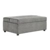 Twin Size Folding Ottoman Sleeper Bed With Convertible Mattress - Dark Gray - Image 12