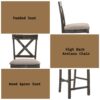 Martha II - 7 Pieces Counter Height Dining Room Set - Gray - Image 14