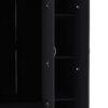 Wardrobe Armoire With 3 Doors And 2 Inner Drawers, 3 Doors - Black - Image 7