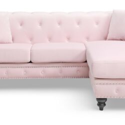 Nola - Sofa Chaise - Pink