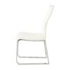 Modern Dining Chair (Set of 2) With Cloth Upholstery And Electroplated Metal Legs - White - Image 10